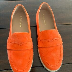 Cole Haan Women's Cloudfeel Montauk Espadrille Nasturtium Suede size 7B